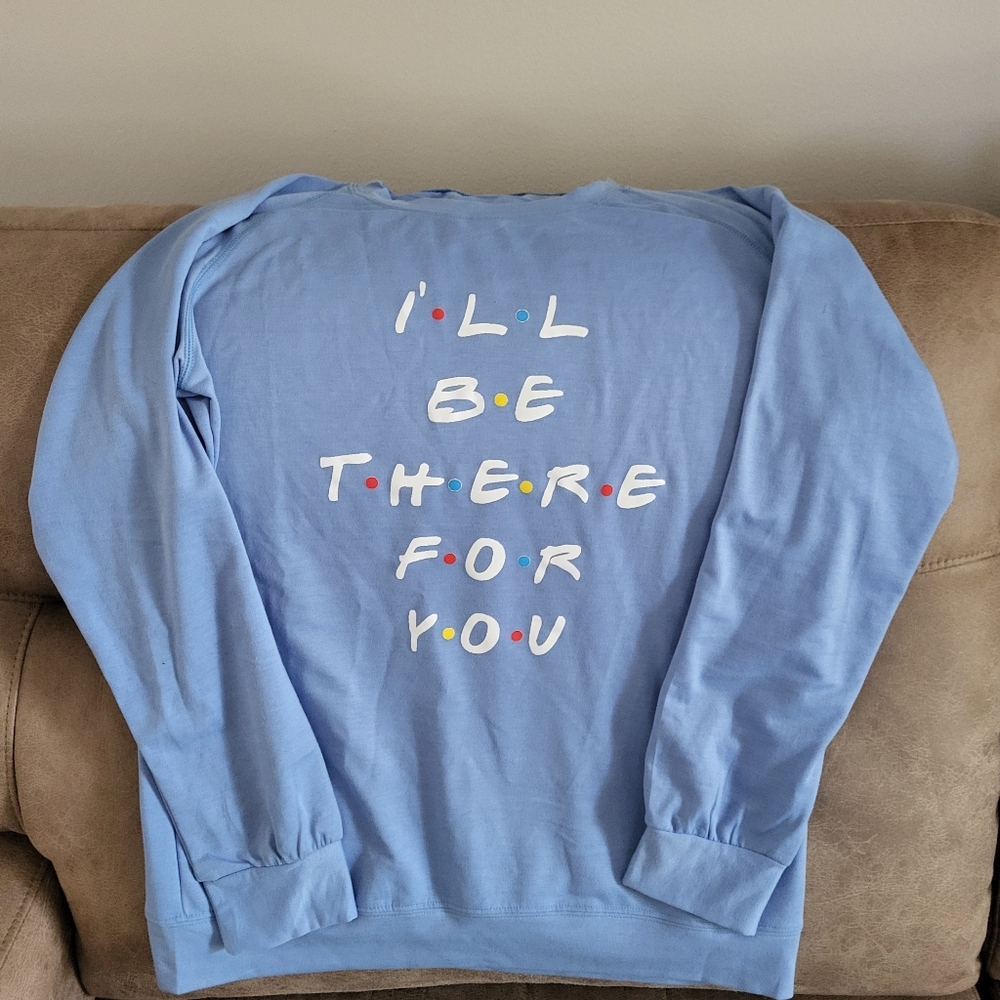 Blue long sleeve FRIENDS Jersey. XL New in package.